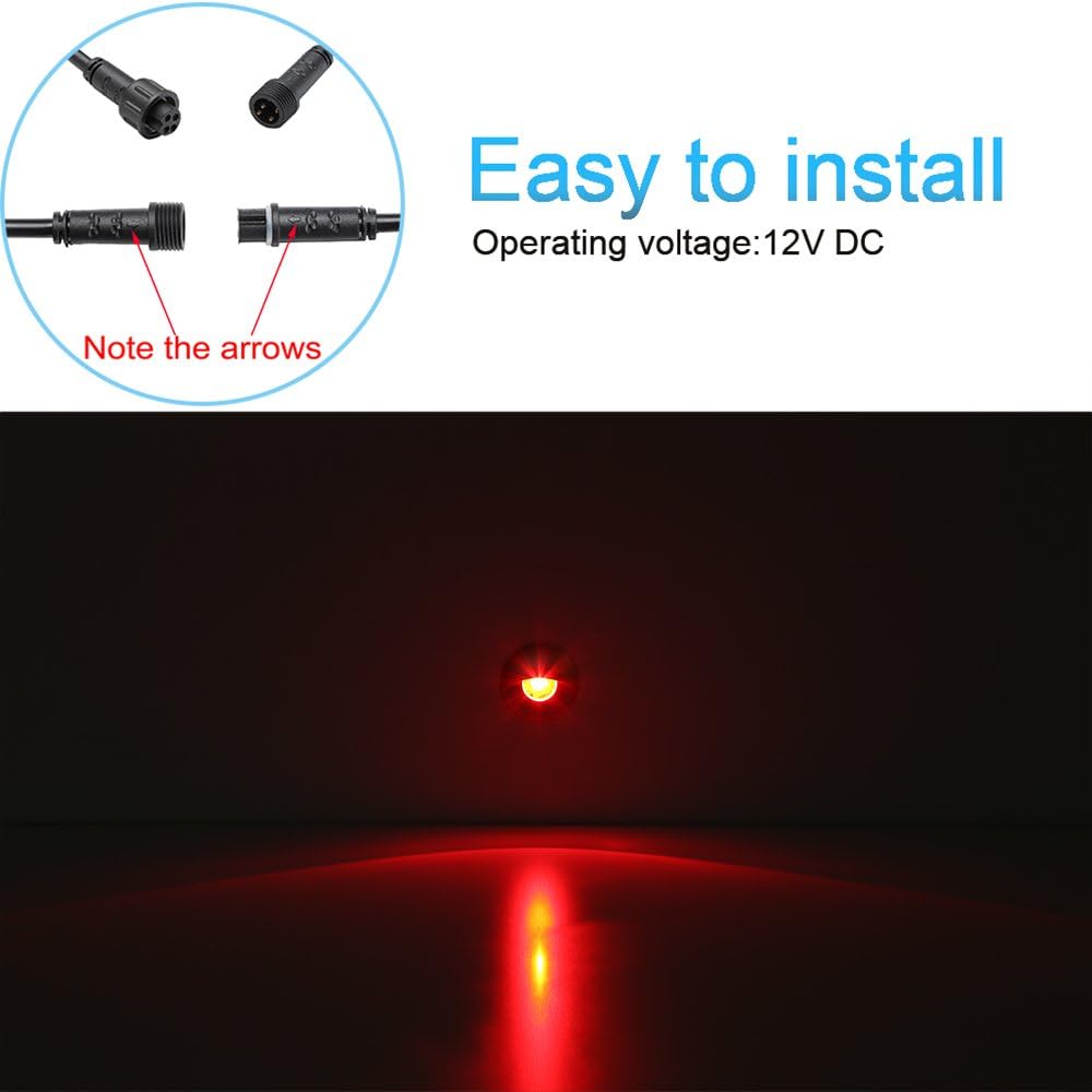 FVTLED Low Voltage LED Deck Light Kit D26 1.02" WIFI Wireless Control Waterproof Outdoor Garden Patio Stairs Landscape Decor Lamp LED In-ground Lighting Stainless Steels Warm White / RGB