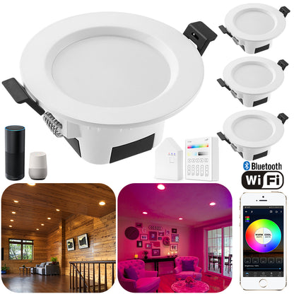 5W 9W Smart WIFI Bluetooth RGBWWCW LED Ceiling Panel Lamp Down Light Spotlight