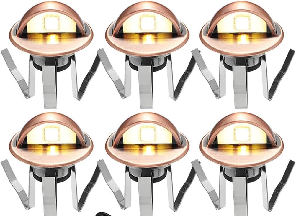 FVTLED WIFI Control Warm White / RGB Low Voltage LED Deck Lights kit Φ1.38 Outdoor Garden Yard Decoration Lamp Recessed Landscape Pathway Step Stair Deck LED Lighting, Black/Silver/Bronze