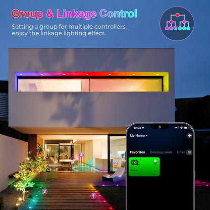WIFI/Bluetooth 31mm 12V Digital WS2814A IC Pixel Light RGB Symphony Outdoor Christmas Garden Spotlight LED Deck Step Lighting
