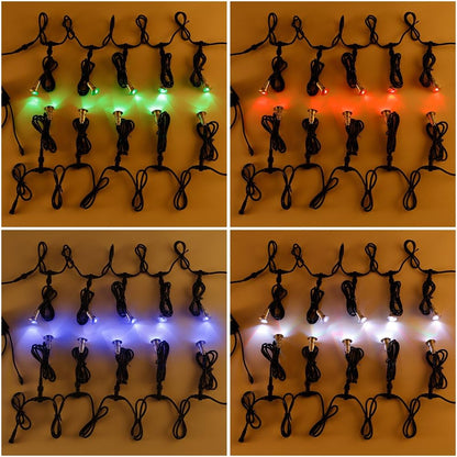 FVTLED Low Voltage LED Deck Light Kit D26 1.02" WIFI Wireless Control Waterproof Outdoor Garden Patio Stairs Landscape Decor Lamp LED In-ground Lighting Stainless Steels  Warm White / RGB