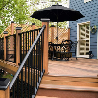 Solar Post Cap Light, 52 LEDs 160 Lumen Outdoor Solar Post Light Fits 4x4 5x5 6x6 Wooden Posts IP65 Deck Fence Lights Platform Garden Patio 6000K White Lighting, Black Shell