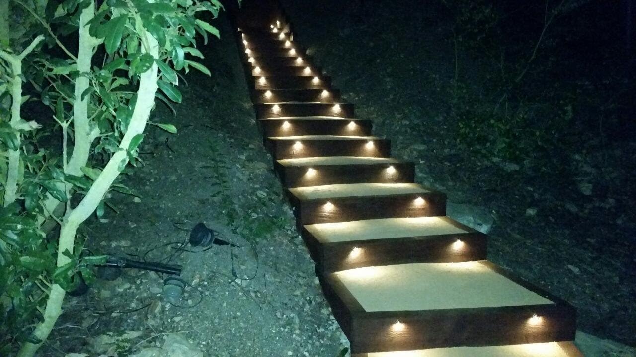 FVTLED WIFI Control Warm White / RGB Low Voltage LED Deck Lights kit Φ1.38 Outdoor Garden Yard Decoration Lamp Recessed Landscape Pathway Step Stair Deck LED Lighting, Black/Silver/Bronze