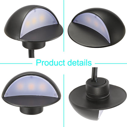 FVTLED WIFI Control Warm White / RGB Low Voltage LED Deck Lights kit D50 Φ1.38 Outdoor Garden Yard Decoration Lamp Recessed Landscape Pathway Step Stair Deck LED Lighting, Black/Bronze