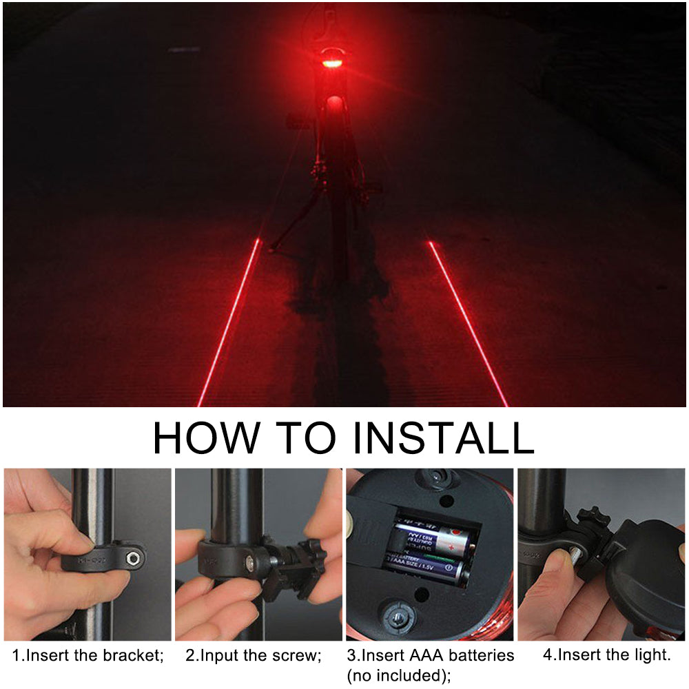 FVTLED Bike Light for Night Riding, 2500LM Bicycle Headlight & Taillight, Multiple Modes, 3000mAh USB C Rechargeable Waterproof LED Bright Bike Headlights for Cyclists and Road Mountain and Commuters