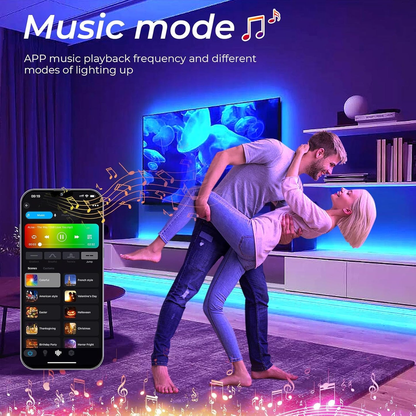 FVTLED WiFi Wireless Controller for LED Strip Lights Warm Cool White RGB RGBW Pixel RGBIC Strip Lights Music Sync Color Changing Bluetooth WiFi Controller, Android iOS , 12V-24V, APP Voice Control, Dimmable, Timing Function