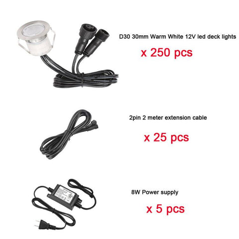 led deck lights kit for info 250pcs