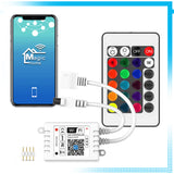 WIFI LED Controller Android IOS Smartphone Magichome APP Single RGB RGBW CCT for LED Light Strip 5V 12V 24V By Alexa Google Home
