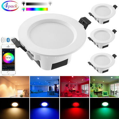 5W 9W Smart WIFI Bluetooth RGBWWCW LED Ceiling Panel Lamp Down Light Spotlight