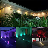 50Pcs/Set Outdoor Terrace LED Deck Stair Step Rail Lights Waterproof Yard Garden Pathway Patio Landscape Lamp